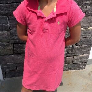 RALPH LAUREN TERRY CLOTH COLLAR DRESS SIZE 7